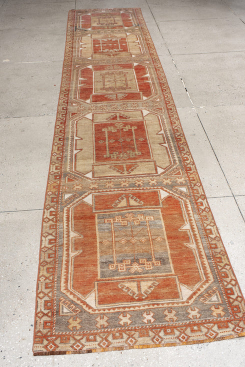 Antique Anatol Runner Rug (2' x 13')